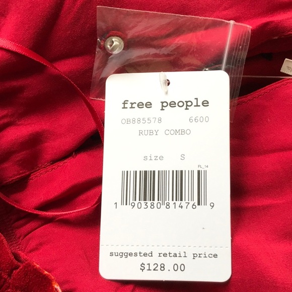 FREE PEOPLE RUBY  COMBO MINI DRESS - Picture 5 of 8